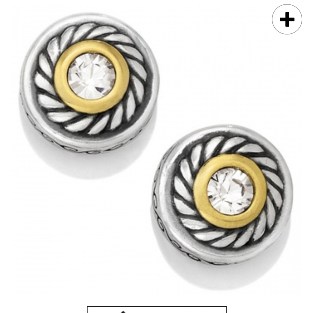Brighton Gold and Silver Post Earrings